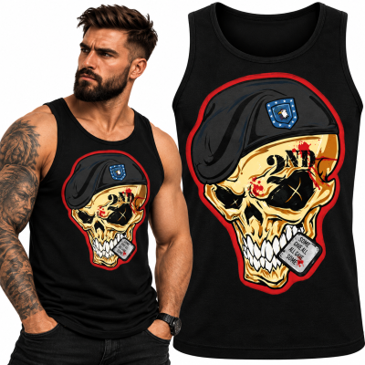 TANK TOP  HORROR 5FDP SKULL 2